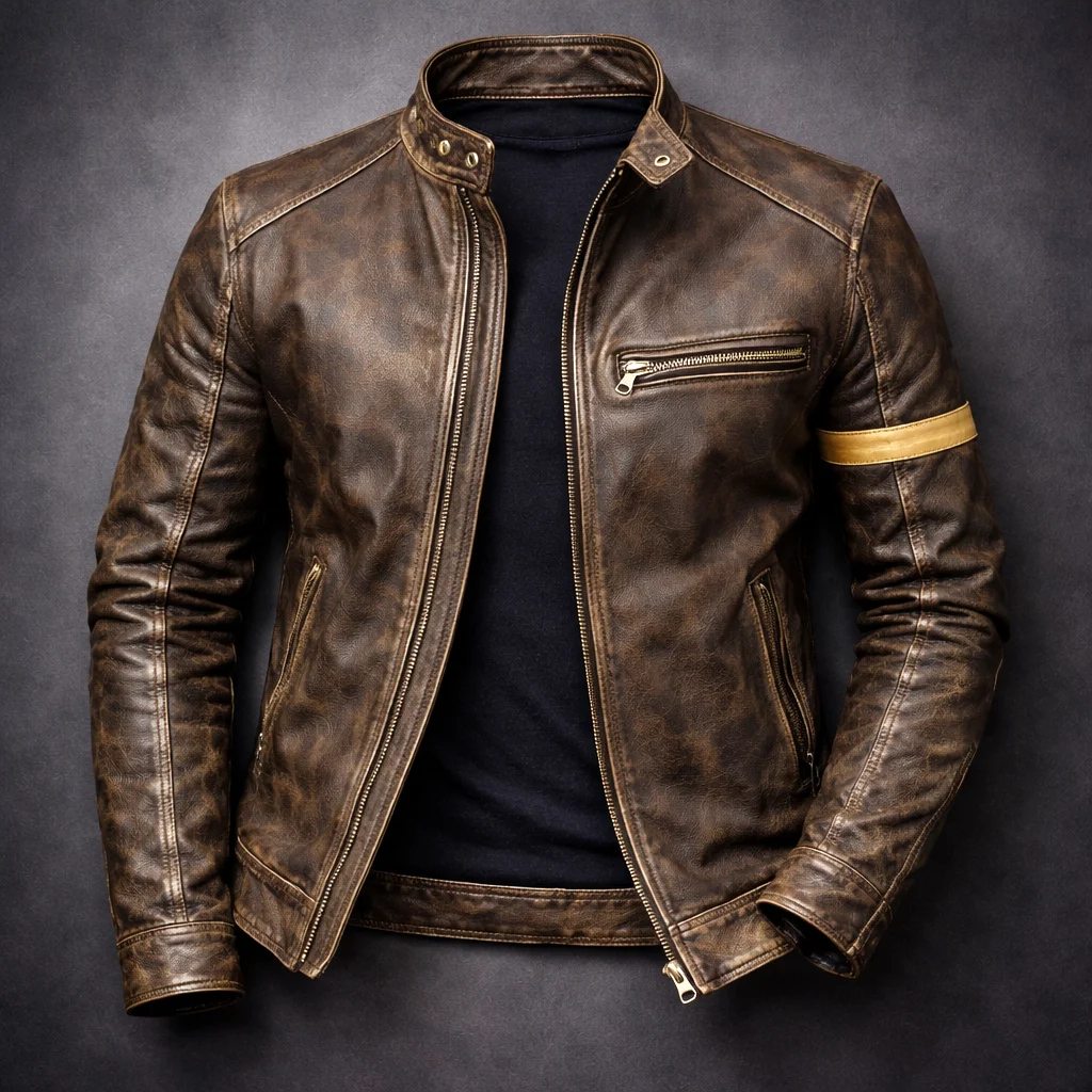 Evelyn | Patina Leather Jacket