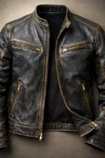 Evelyn | Patina Leather Jacket