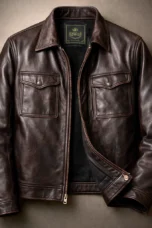 Elphege | Four Pocket Leather Zip Jacket