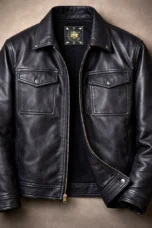 Elphege | Four Pocket Leather Zip Jacket