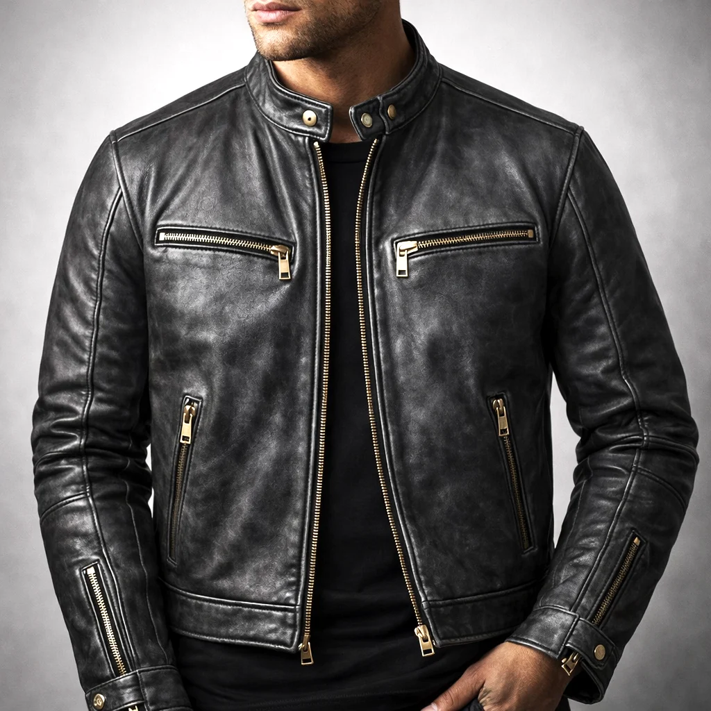 Gontran | Vintage Polish Leather Jacket