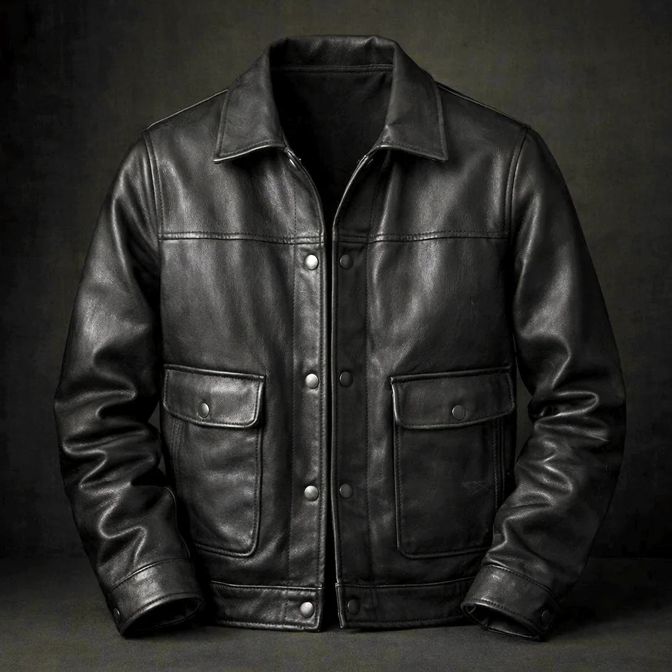 Aristide | Leather Trucker Jacket