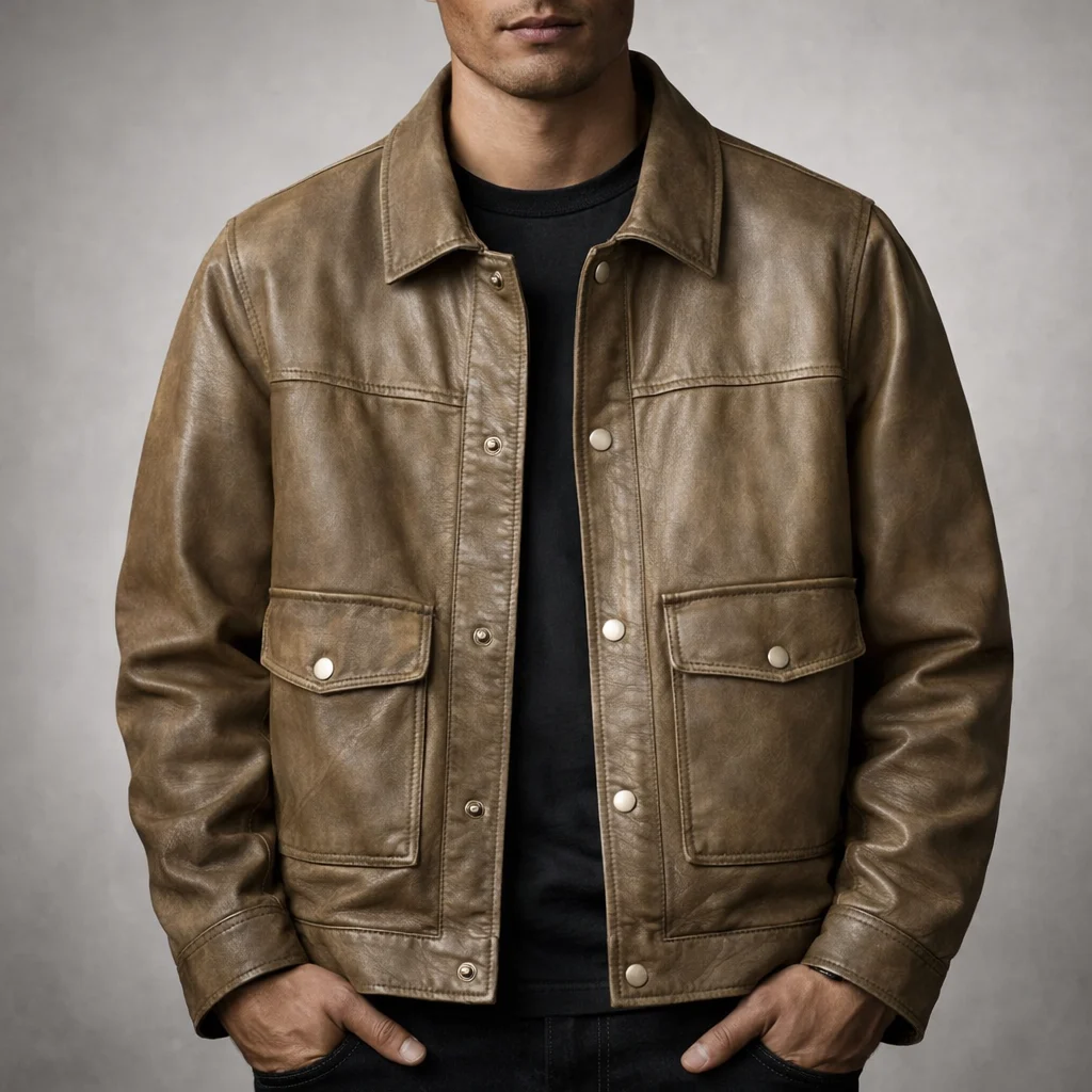 Aristide | Leather Trucker Jacket