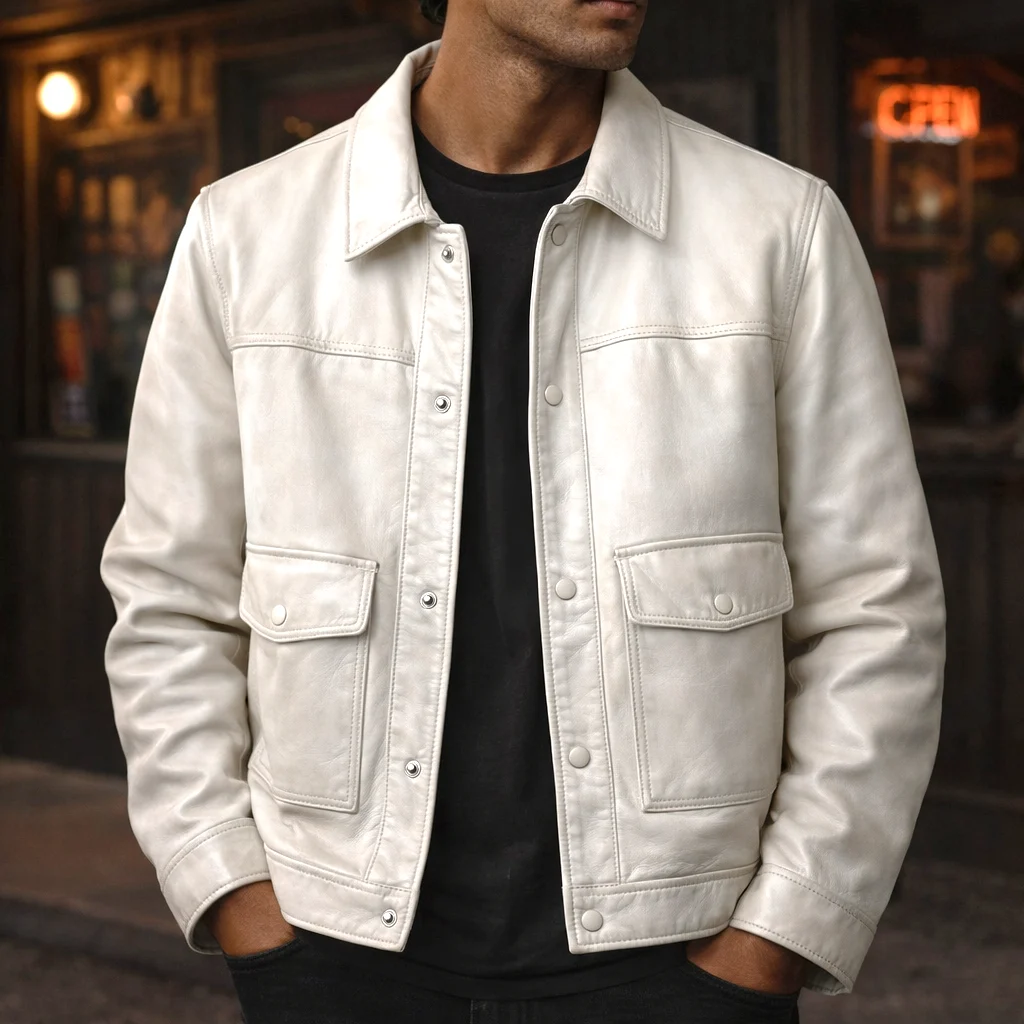 Aristide | Leather Trucker Jacket