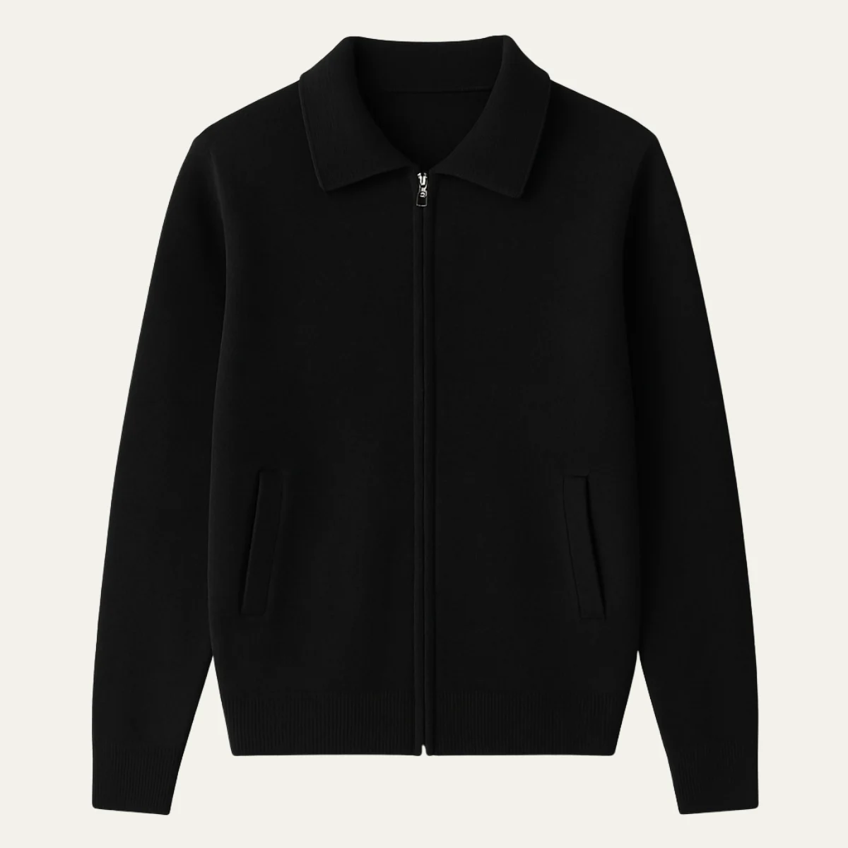 Zoel | Wool Blend Zip Front Cardigan