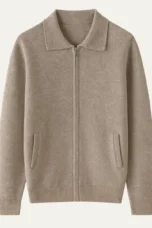 Zoel | Wool Blend Zip Front Cardigan