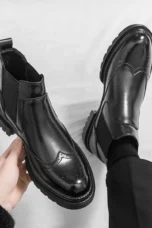 Ignace | Brogued Leather Chelsea Boot