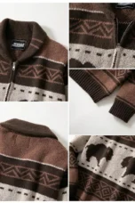 Clovis | Buffalo Check Zip Cardigan