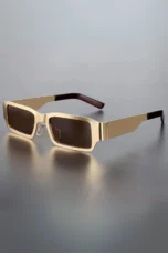Metal Frame Flare Lens Sunglasses