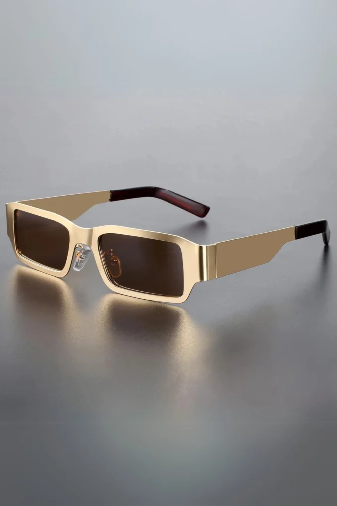 Metal Frame Flare Lens Sunglasses