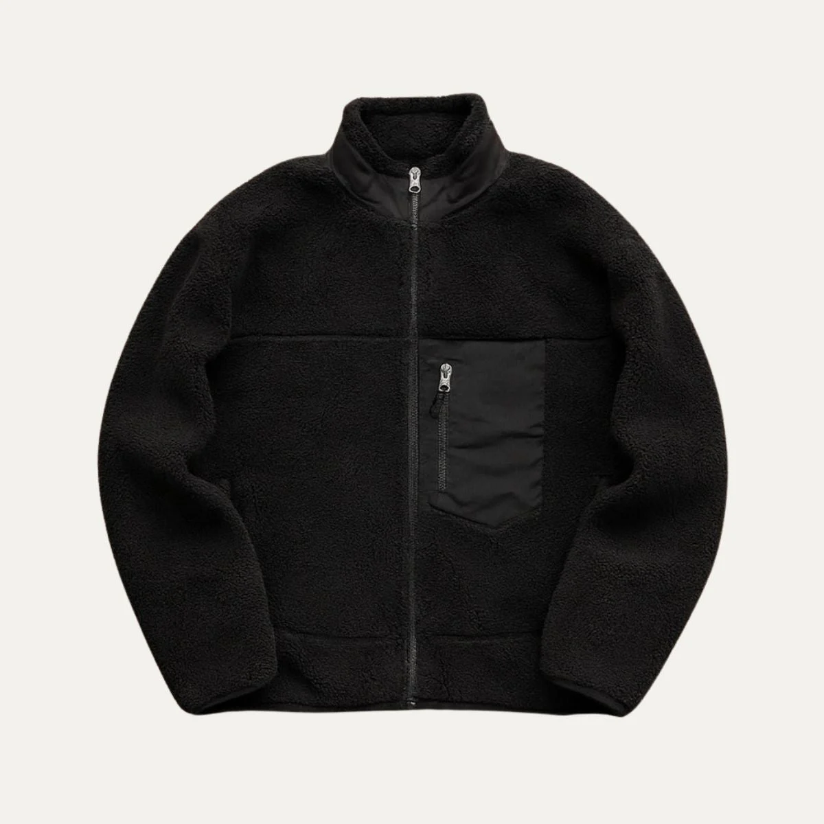Ovila | Fleece Lined Teddy Wool Jacket