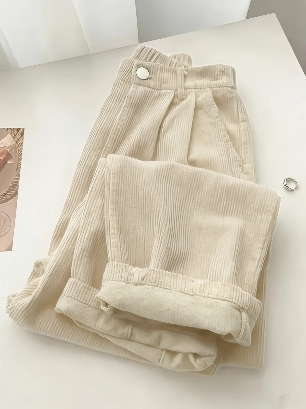Scholastique | Woven Drape Wide Leg Pants