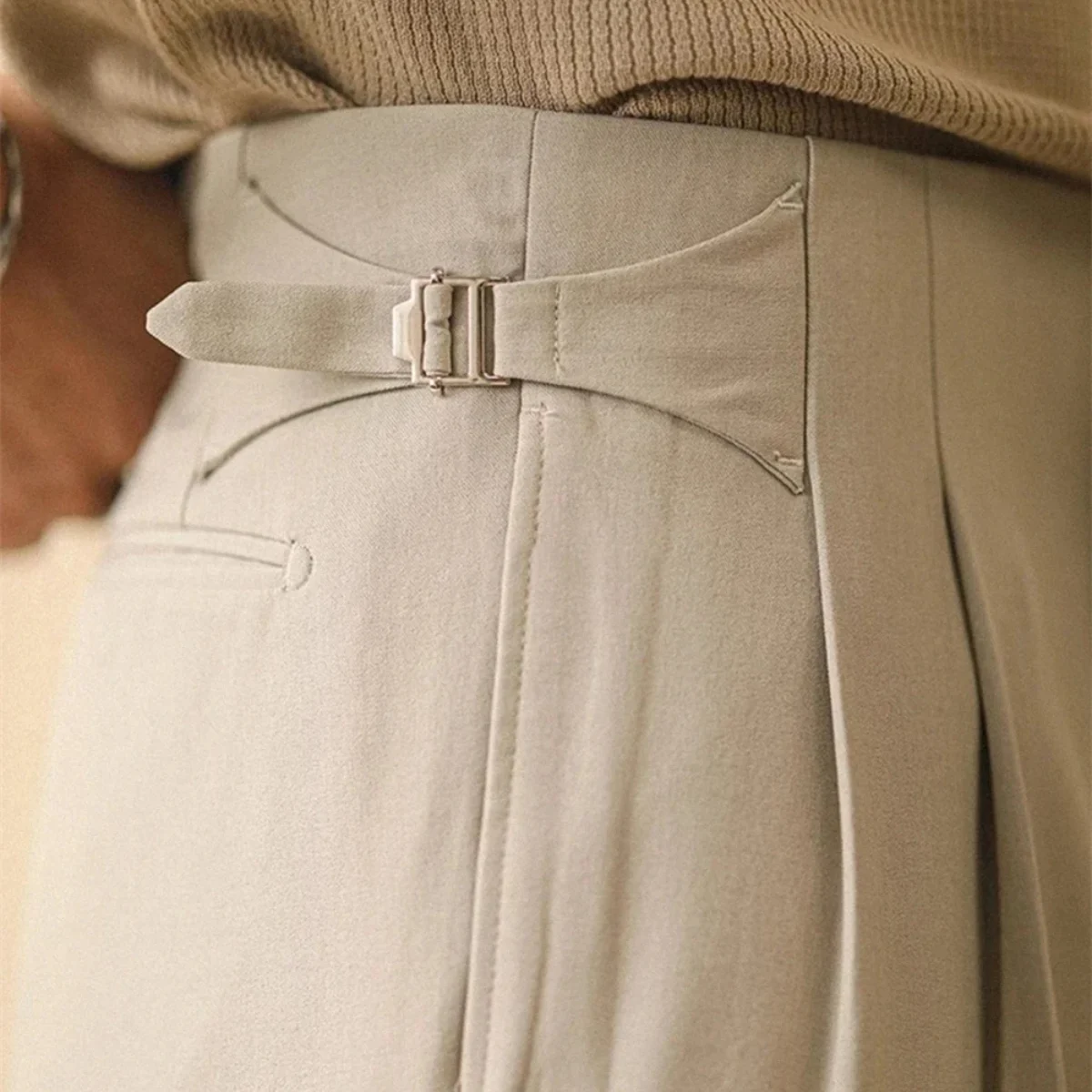 Nathalie | High Waist Straight Trousers