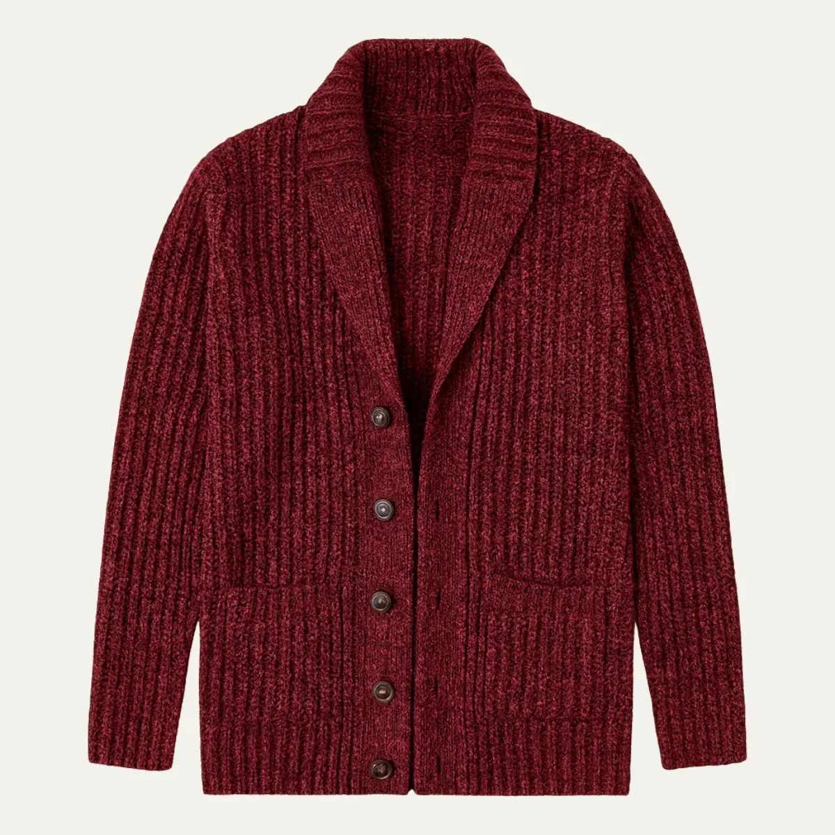 Simeon | Heavy Cable Shawl Cardigan