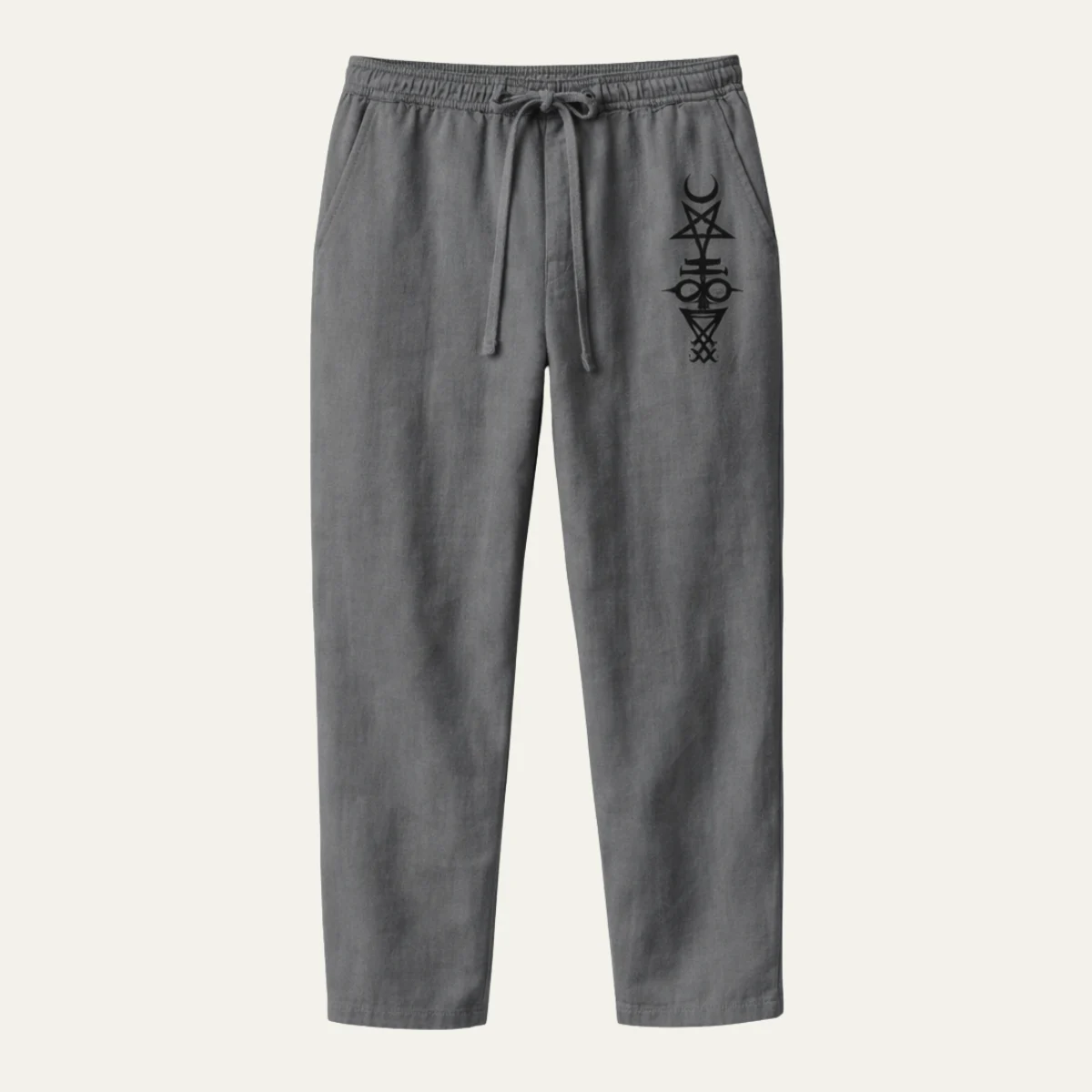 Cecile | Linen Cotton Wide Leg Trousers