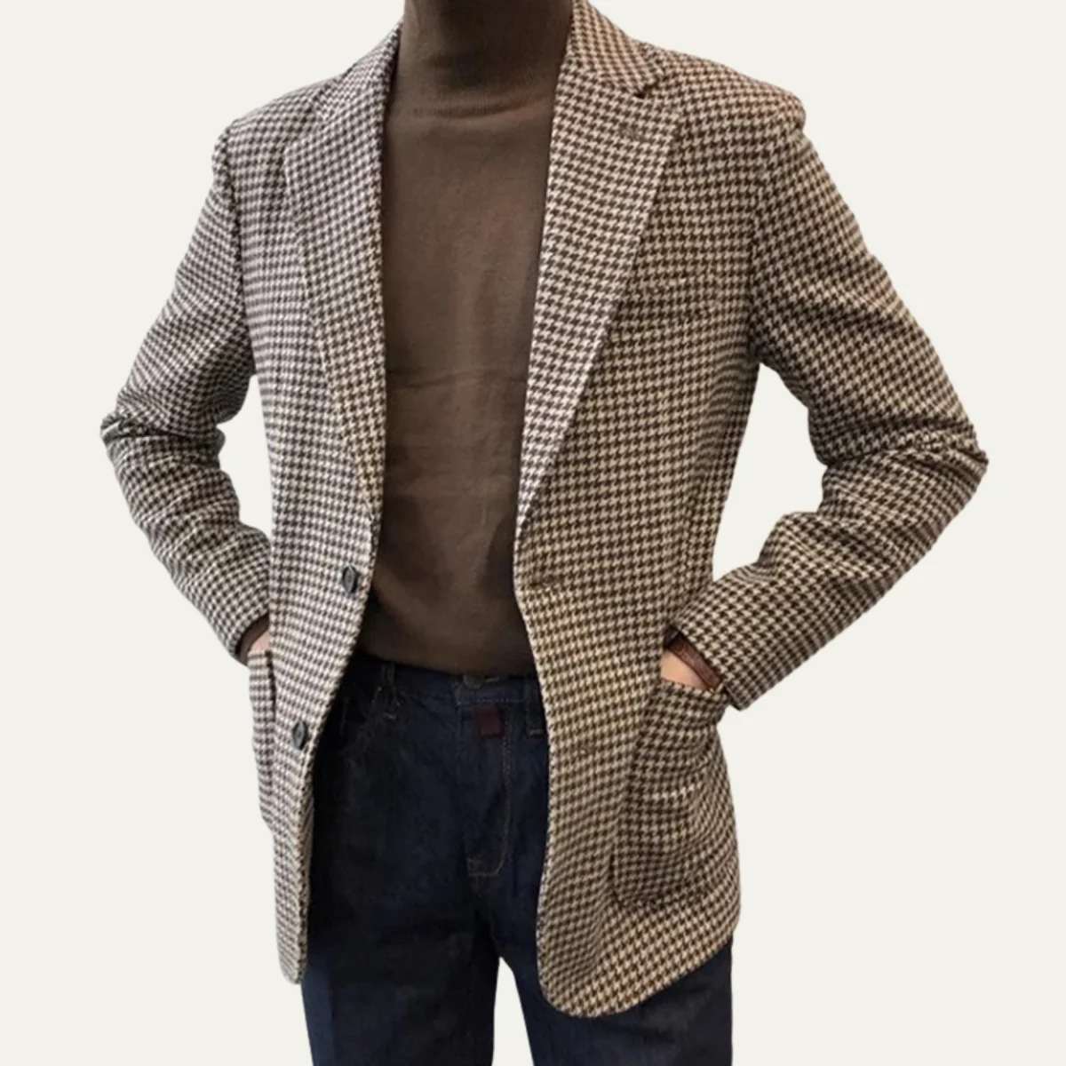 Xavier | Houndstooth Tweed Blazer