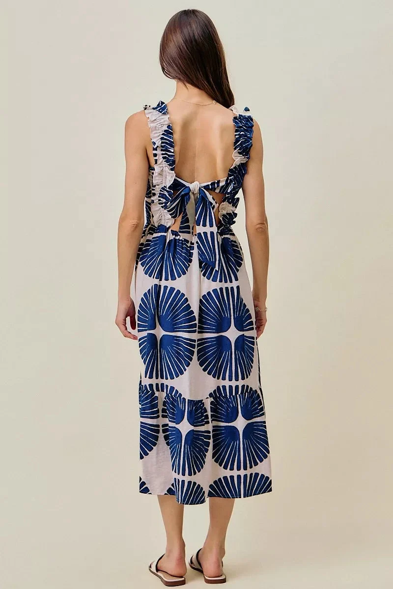 Madeline | Tiered Abstract Print Dress
