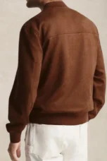 Damien | Brushed Cotton Zip Front Jacket