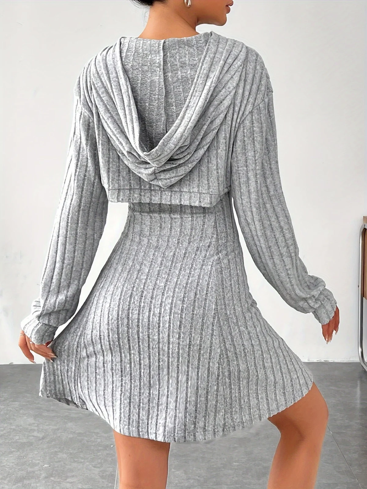 Valeda | Ribbed Sweater Knit Dress