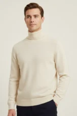 Donatien | Dense Ribbed High Neck Knit