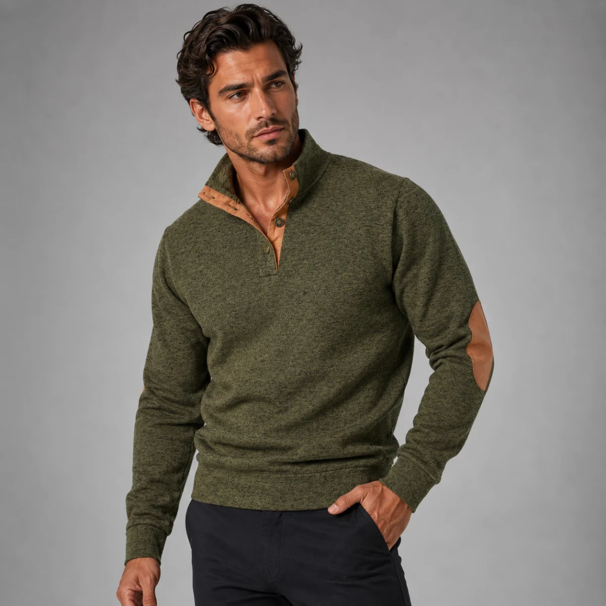Hippolyte | Brushed Fleece Stand Collar