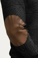 Martial | Elbow Patch Patterned Half Zip