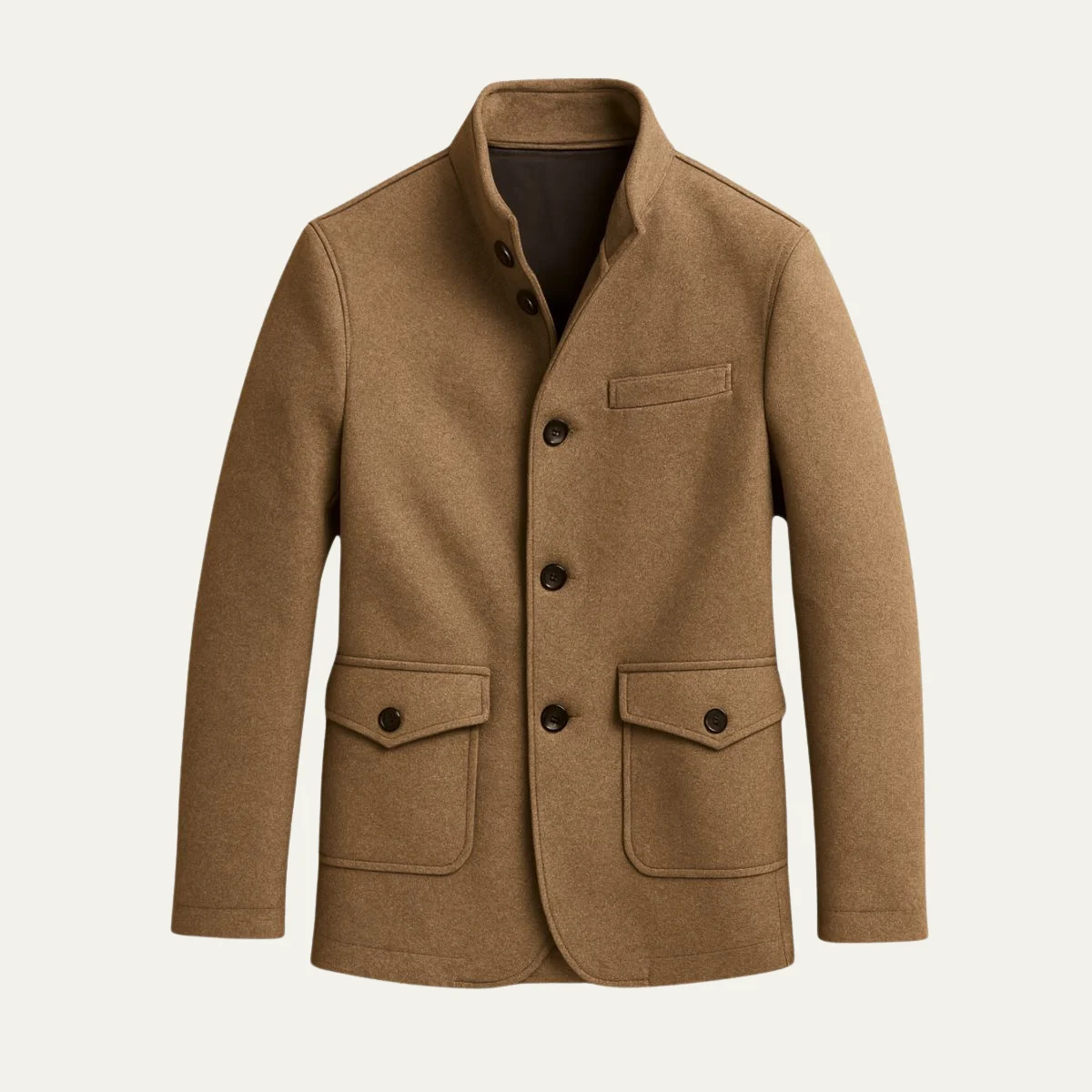 Zotique | Structured Wool Blend Overcoat