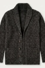 Simeon | Heavy Cable Shawl Cardigan
