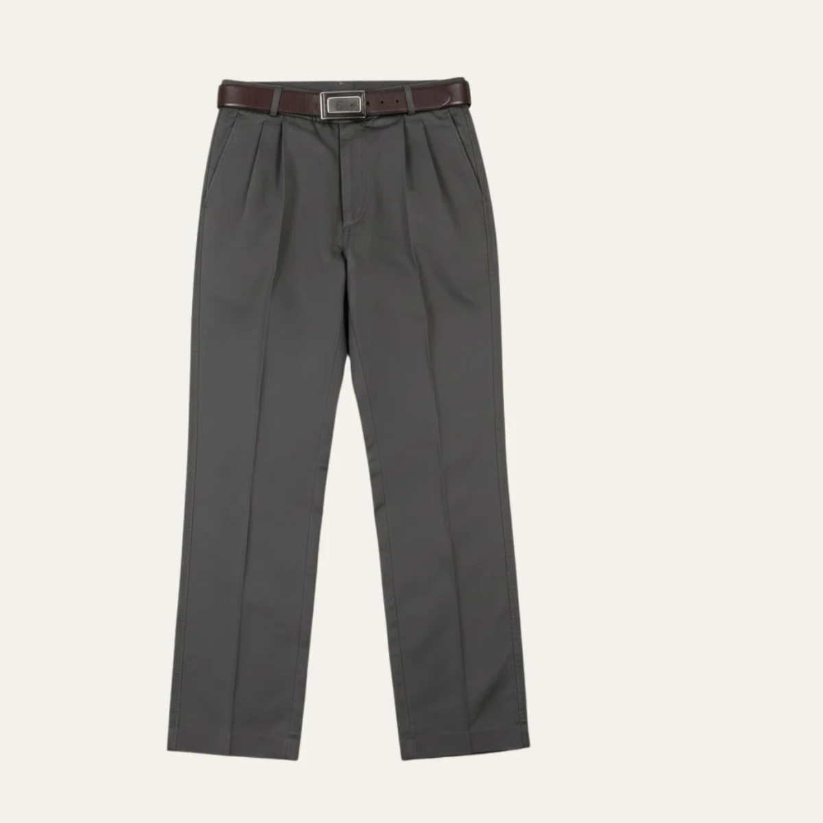 Radegonde | Double Pleat Straight Trousers