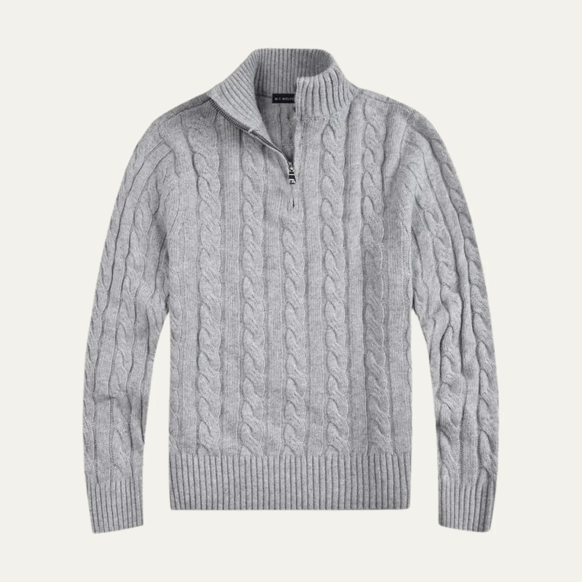 Laurier | Merino Cable Front Half Zip