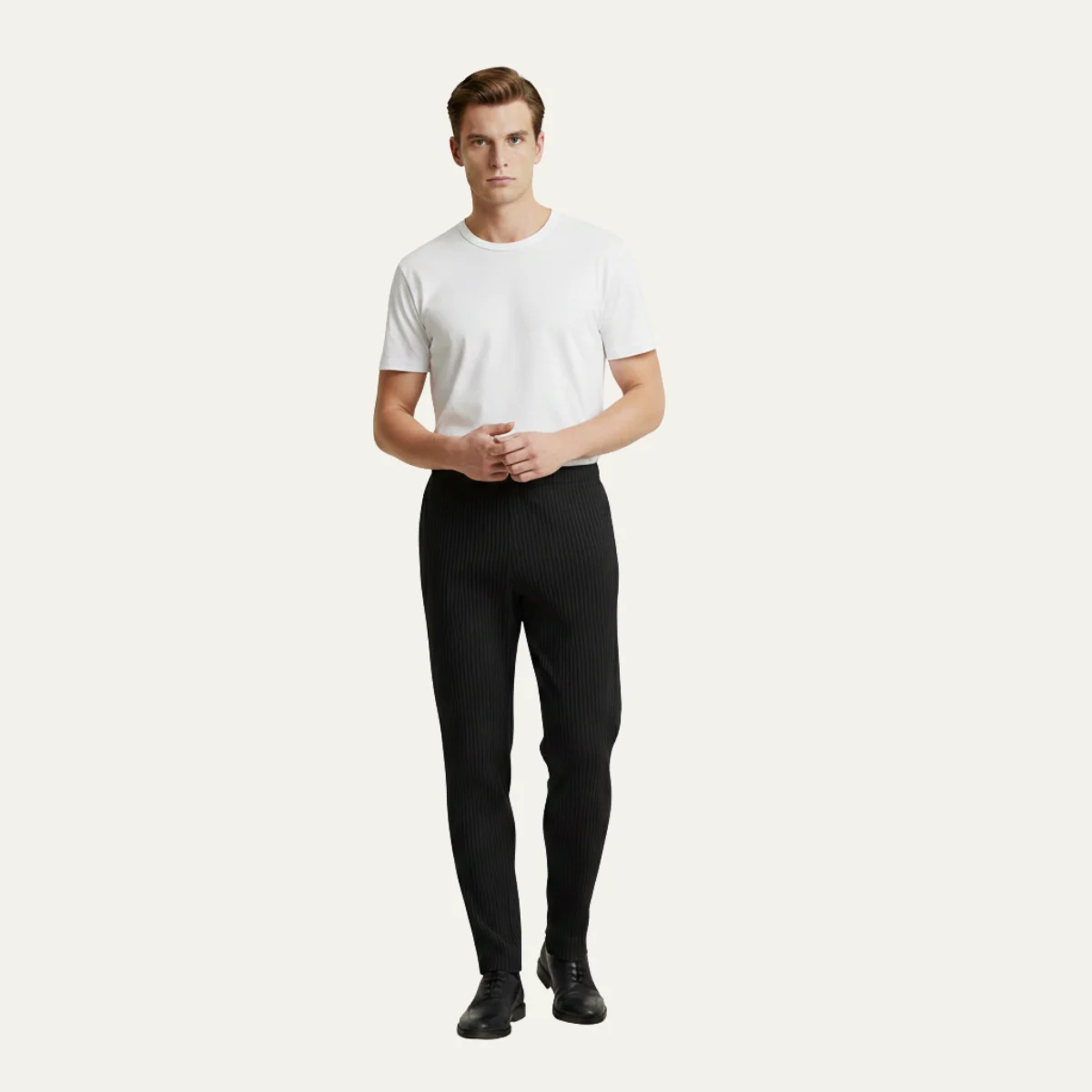Winifred | Pleated Straight Leg Trousers