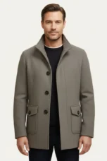 Zotique | Structured Wool Blend Overcoat