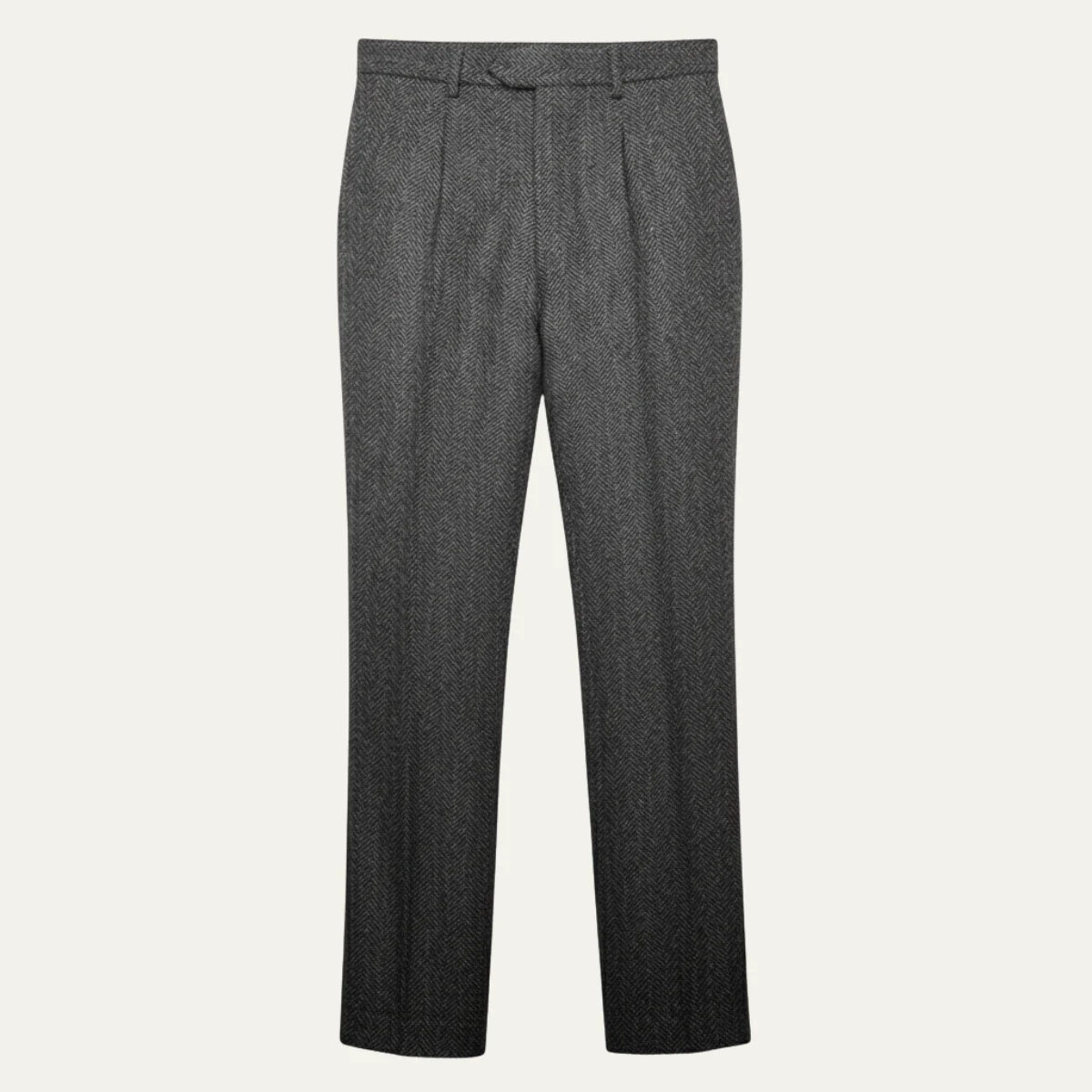 Clémence | High Waist Wool Tweed Trousers