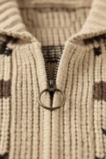Olivier | Jacquard Knit Shawl Cardigan