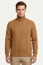 Josue | 100% Merino Cable Turtleneck