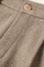 Fabienne | Herringbone Wool Trousers