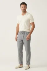 Rita | Tailored Cotton Trousers, Relaxed Leg