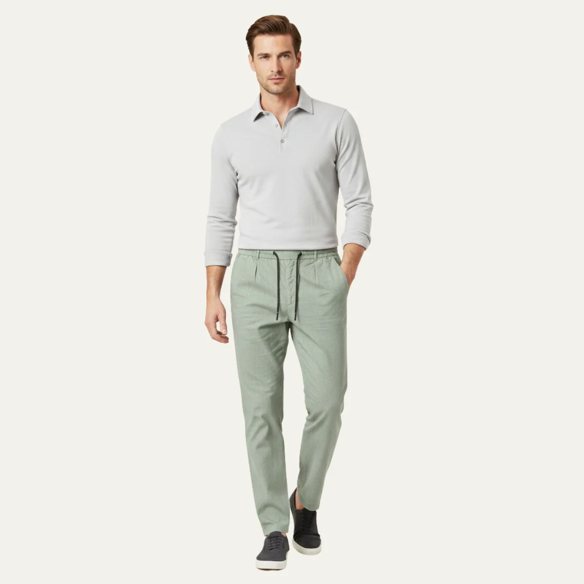 Clarisse | Drawstring Waist Trousers