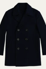 Severin | Wide Lapel Wool Peacoat