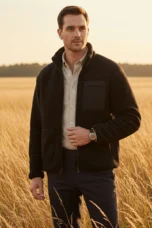Edgar | Brushed Fleece Full Zip Jacket
