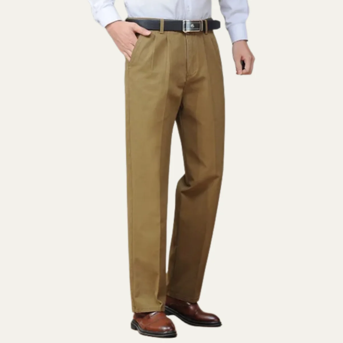 Geraldine | Cotton Double Pleat Trousers