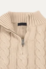 Laurier | Merino Cable Front Half Zip