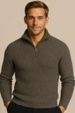 Magella | Ribbed Merino Quarter Zip