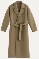 Didier | Wool Blend Belted Wrap Coat