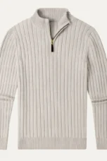 Cesaire | 100% Cotton Cable Quarter Zip