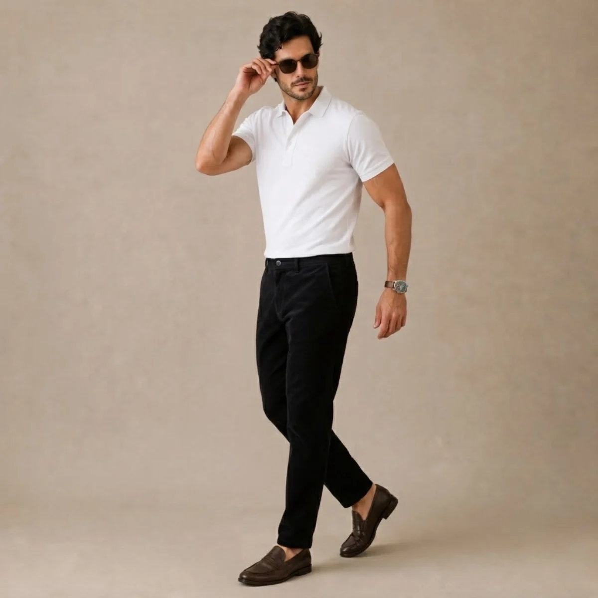 Aurélie | Fine Wale Corduroy Trousers