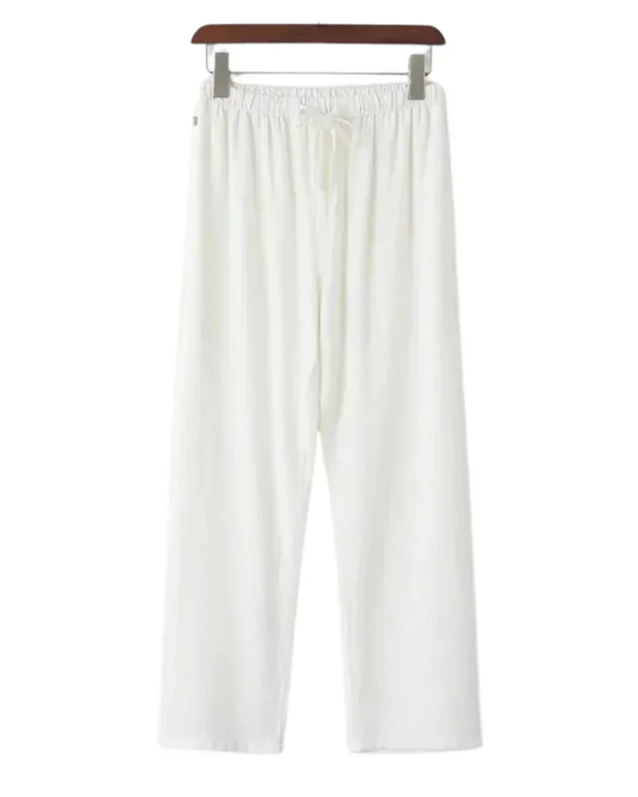 Verna | Relaxed Linen Drawstring Trousers