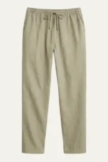 Gilberte | Cotton-Hemp Straight Trousers