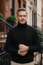 Josue | 100% Merino Cable Turtleneck