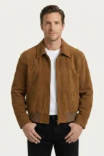Odilon | Suede Leather Bomber Jacket